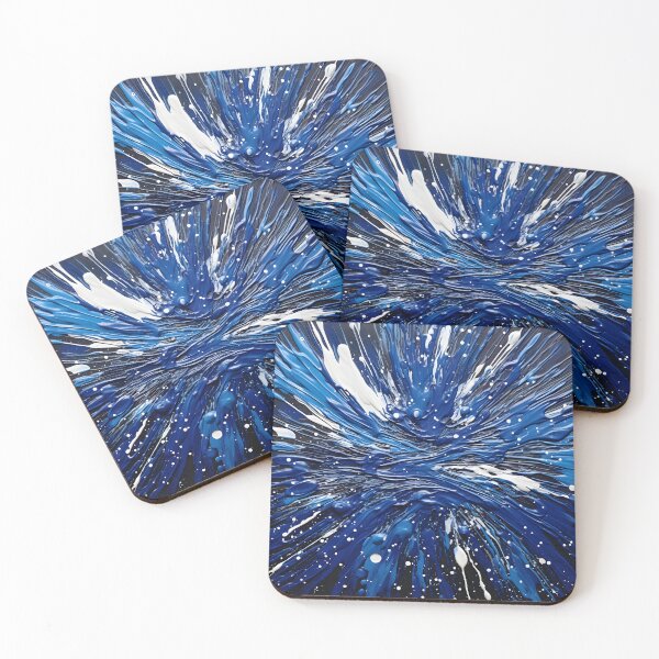 Item preview, cobalt blue paint splatter pattern designed and sold by dcrc.