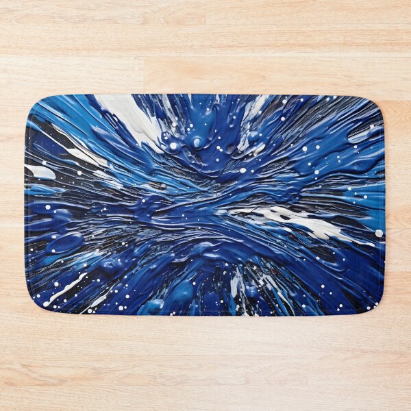 Item preview, cobalt blue paint splatter pattern designed and sold by dcrc.