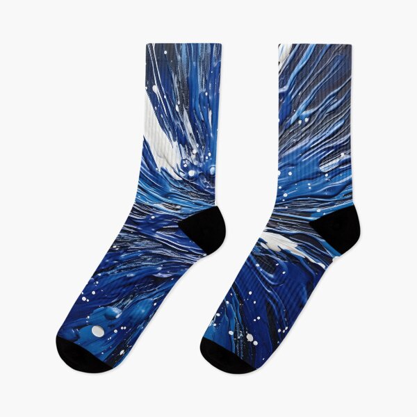 Item preview, cobalt blue paint splatter pattern designed and sold by dcrc.