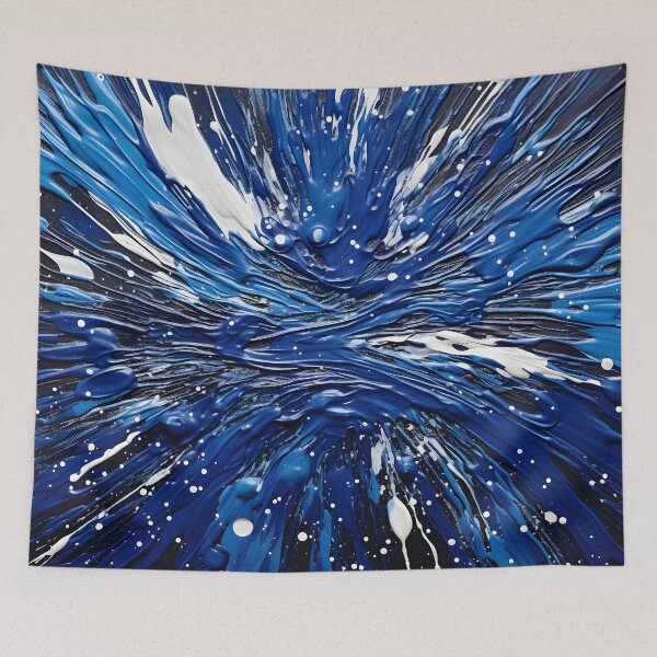 Item preview, cobalt blue paint splatter pattern designed and sold by dcrc.