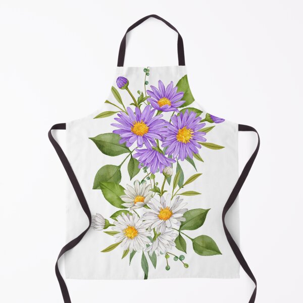 Item preview, Purple White Aster Flowers designed and sold by Hinny8.