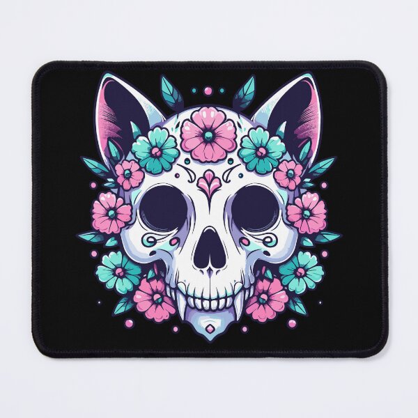 Item preview, Pastel Goth Cat Skull designed and sold by Kawaii-n-Spice.