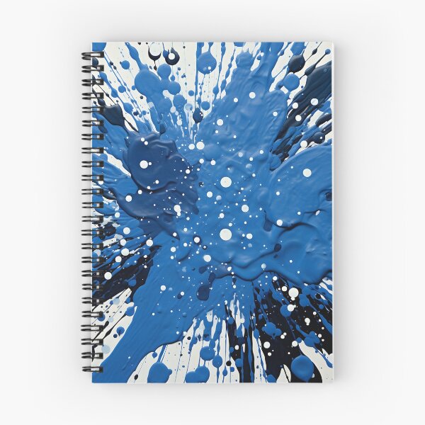 Item preview, Cobalt blue paint splatter pattern designed and sold by dcrc.
