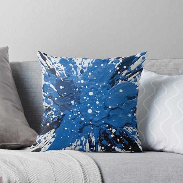 Item preview, Cobalt blue paint splatter pattern designed and sold by dcrc.