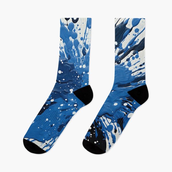 Item preview, Cobalt blue paint splatter pattern designed and sold by dcrc.