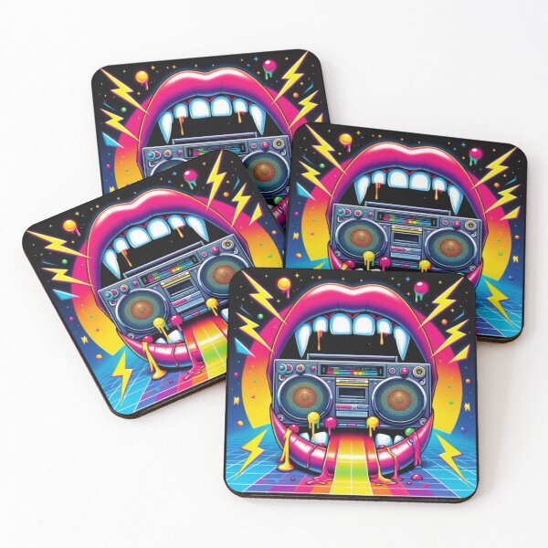 Item preview, Vampire mouth, 80s style stereo designed and sold by fangtasticprint.
