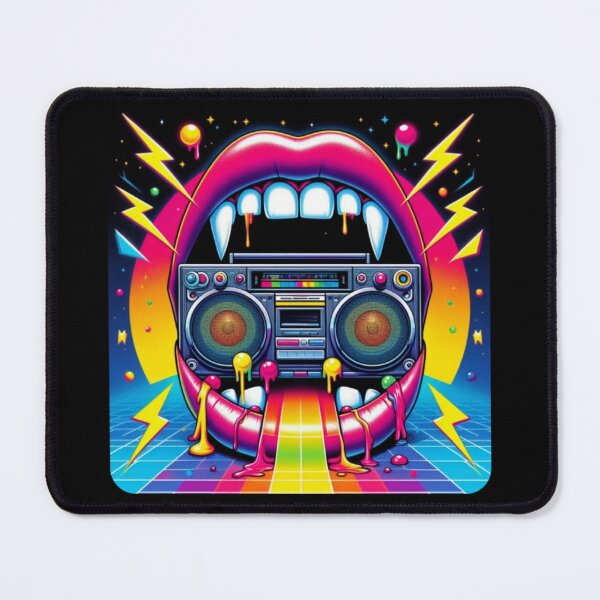Item preview, Vampire mouth, 80s style stereo designed and sold by fangtasticprint.