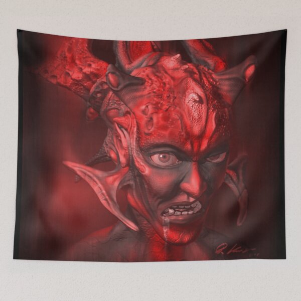 Item preview, The Evil - Fantasy Alien 3D Illustration - red Version designed and sold by KairoDesign.