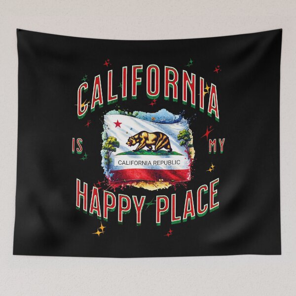 Item preview, California is my happy place designed and sold by Vindbult.