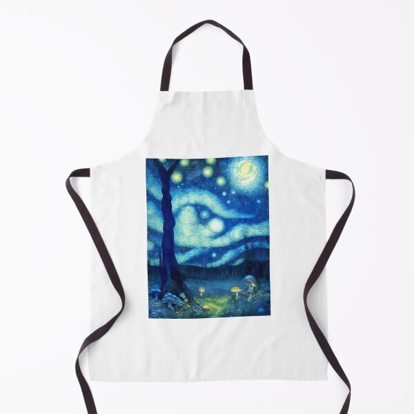 Item preview, Blue Starry Night - Magic Mushroom Forest #52 designed and sold by Scarlet Swan.