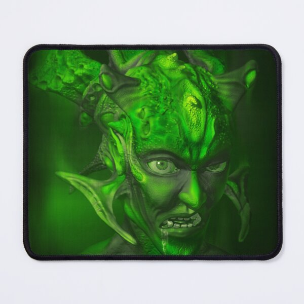 Item preview, The Evil - Fantasy Alien 3D Illustration - green Version designed and sold by KairoDesign.