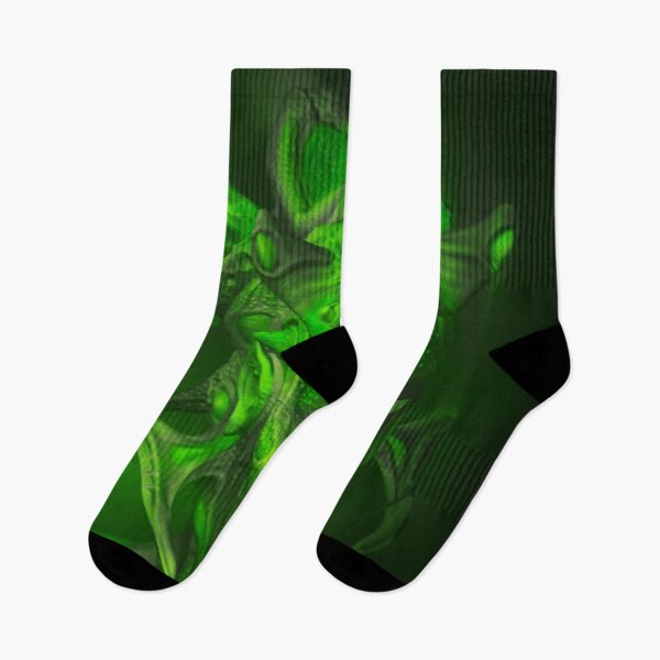 Item preview, The Evil - Fantasy Alien 3D Illustration - green Version designed and sold by KairoDesign.