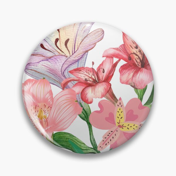 Item preview, Purple Red Pink Alstroemeria Flowers designed and sold by Hinny8.