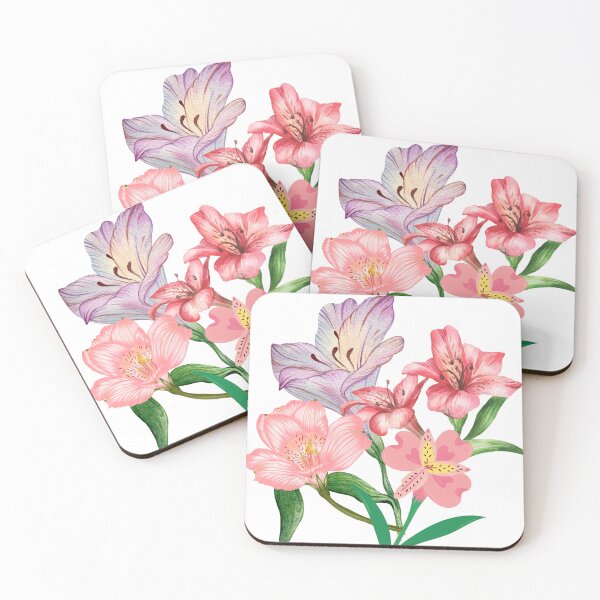 Item preview, Purple Red Pink Alstroemeria Flowers designed and sold by Hinny8.
