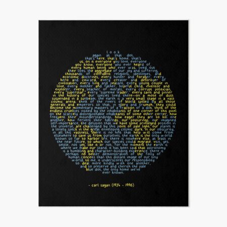 Pale Blue Dot Art Board Print