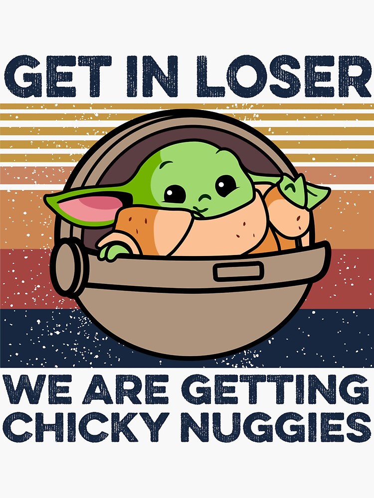Thumbnail 3 of 3, Sticker, We're Getting Chicky Nuggies designed and sold by goldtime.