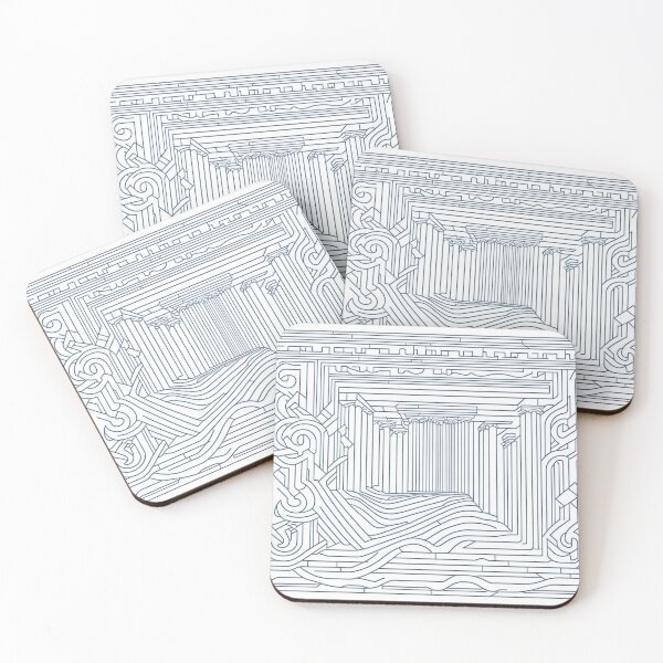Item preview, Ancient Greek Line Art designed and sold by TondoMeander.