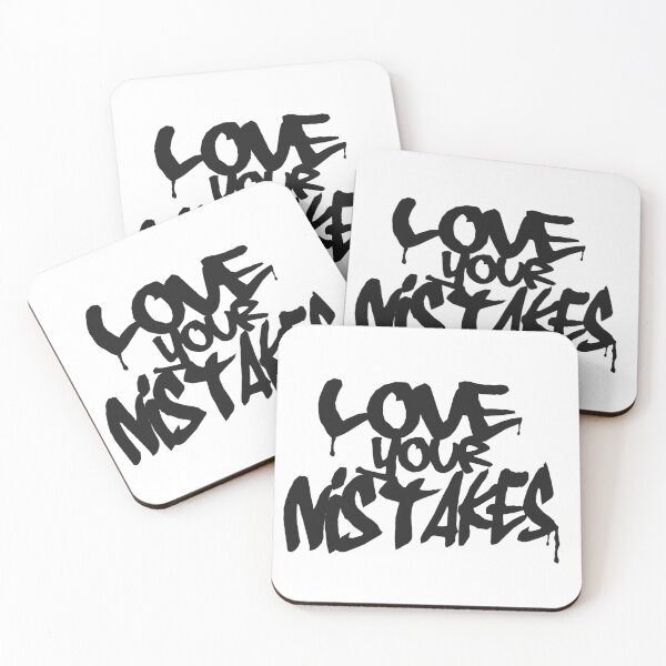Item preview, LOVE YOUR MISTAKES statement designed and sold by ArtisanGroove.