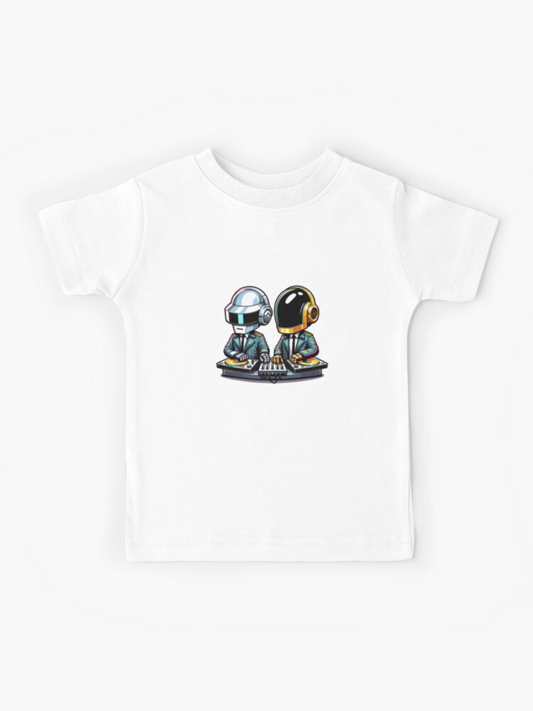Thumbnail 1 of 2, Kids T-Shirt, Daftpunk's DJ Session designed and sold by MushroomHut.
