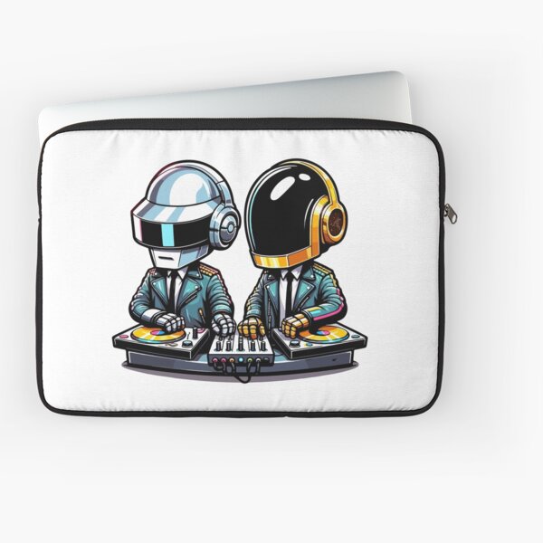 Vista previa del artículo con la obra «Sesión de DJ de Daftpunk», diseñado y vendido por MushroomHut.