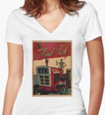 ETK PURE MINDFUCK Women's Fitted V-Neck T-Shirt
