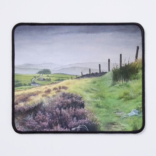 Item preview, Flowering heather on the hill designed and sold by ArtisanGroove.