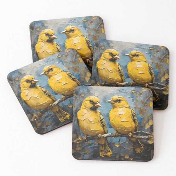 Item preview, Beautiful yellow birds designed and sold by enhan.