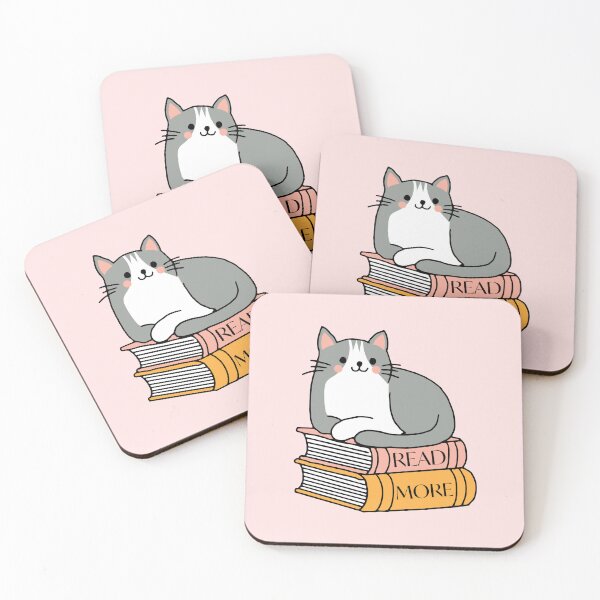 Item preview, Cat sitting on books read more booktok designed and sold by treewitheyes.