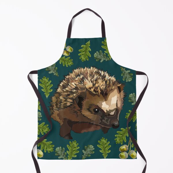 Item preview, Hedgehog with Oak Leaves Acorns by BeeFoxTree (Moody) designed and sold by BeeFoxTree.