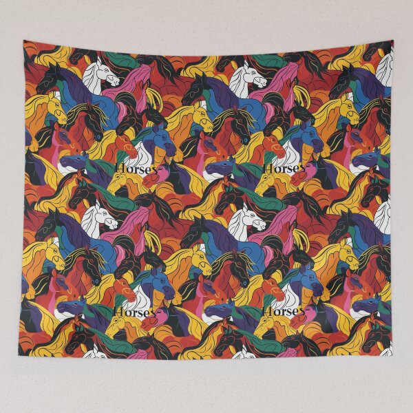 Item preview, Horses pattern designed and sold by FloralZoo.