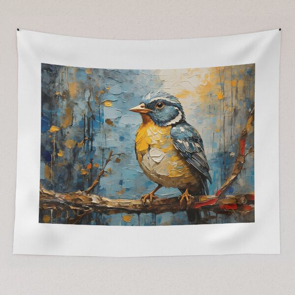 Item preview, Beautiful bird perched on branch of tree in the forest designed and sold by enhan.