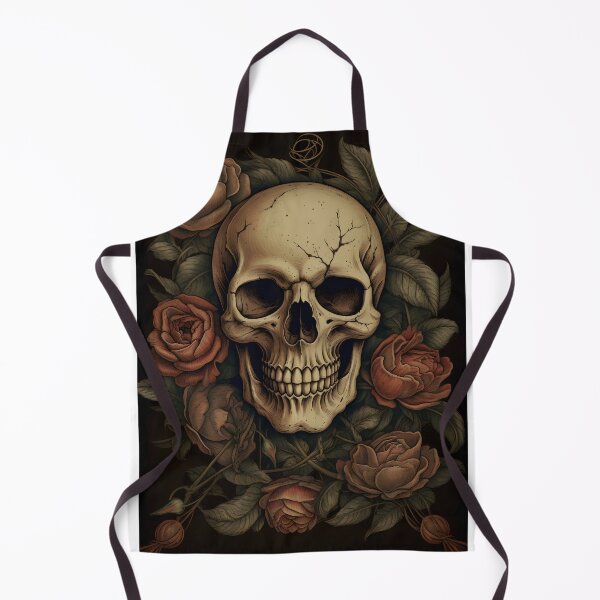 Item preview, Skull and Roses Design - Gothic Floral Art designed and sold by PandaTShirtShop.