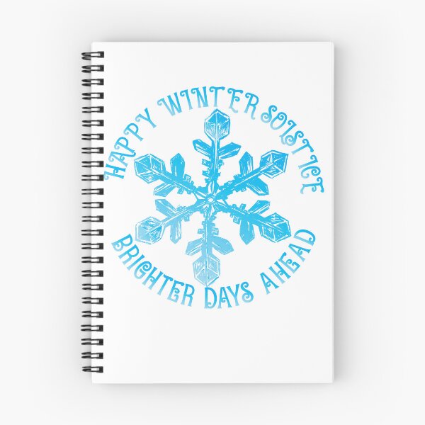 Item preview, Happy Winter Solstice Brighter Days Ahead Snowflake Gear designed and sold by DynamicDesign.