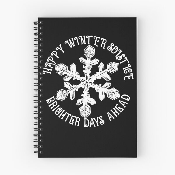 Item preview, Happy Winter Solstice Brighter Days Ahead Snowflake Gear designed and sold by DynamicDesign.