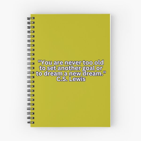 Item preview, Never Too Old to Dream: C.S. Lewis on Goal Setting and Chasing Dreams designed and sold by PING 999 STUDIO.