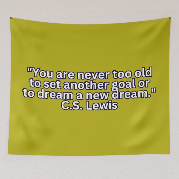 Item preview, Never Too Old to Dream: C.S. Lewis on Goal Setting and Chasing Dreams designed and sold by RvinJo8.