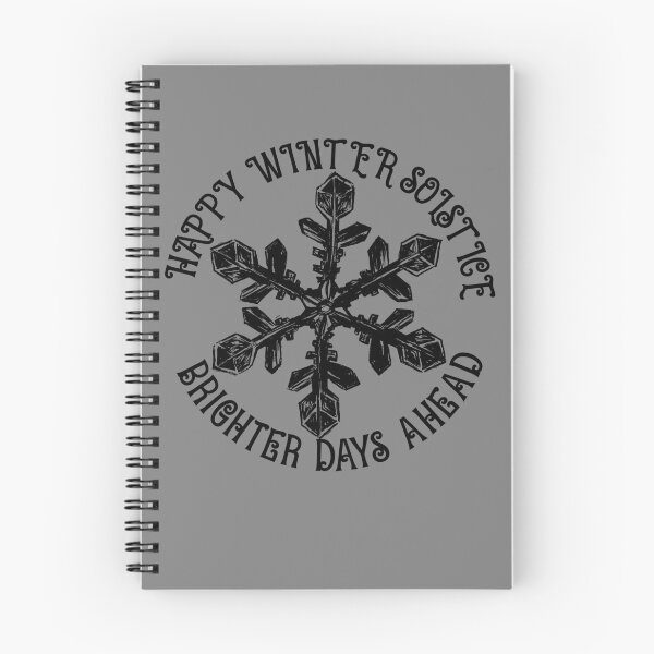 Item preview, Happy Winter Solstice Brighter Days Ahead Snowflake Gear designed and sold by DynamicDesign.