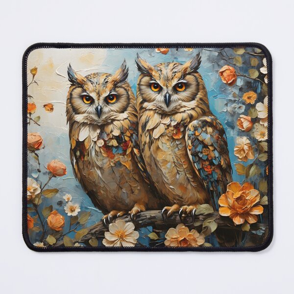 Item preview, Owl and flowers designed and sold by enhan.