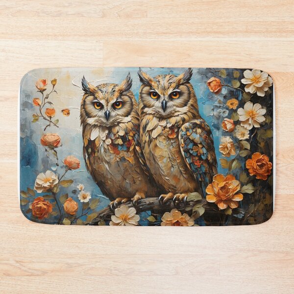 Item preview, Owl and flowers designed and sold by enhan.