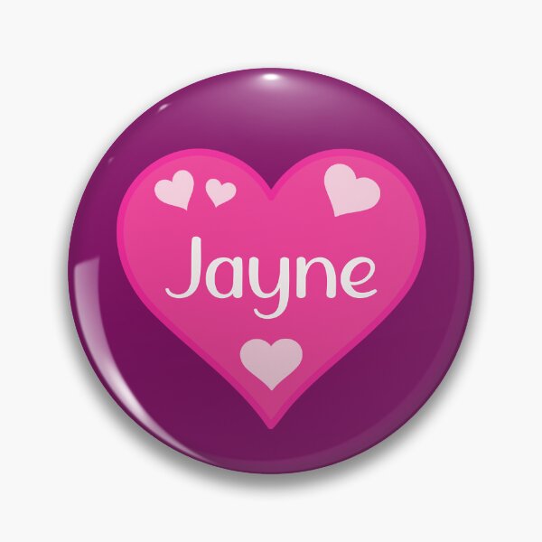 Item preview, Jayne Name Pink Heart  designed and sold by Jeallan Designs.