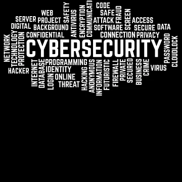 Imagen de la obra Cybersecurity Word Cloud Cyber Security Gift Cybersecurity Gear de DynamicDesign