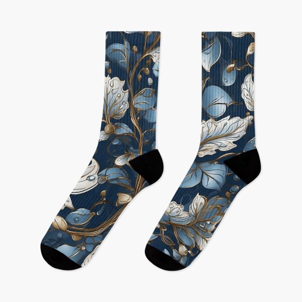 Item preview, Luxury Blue Flower Pattern v1 designed and sold by SimplifyCD.