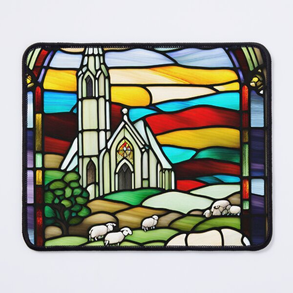 Item preview, Stained glass church 2 designed and sold by TwilightTints.