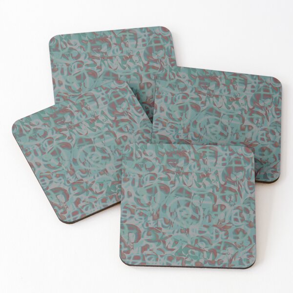 Item preview, Skulls,Targets, Spirals (Blue Green) designed and sold by skullbal.