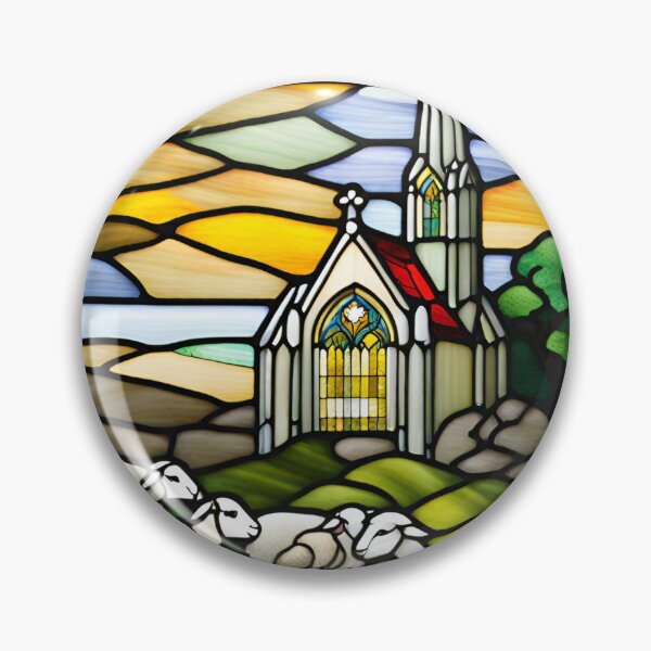 Item preview, Stained glass church 3 designed and sold by TwilightTints.