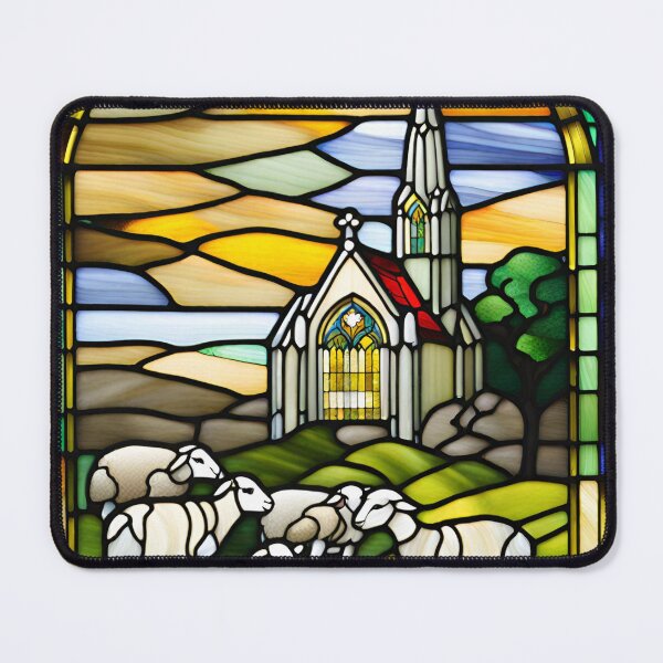 Item preview, Stained glass church 3 designed and sold by TwilightTints.