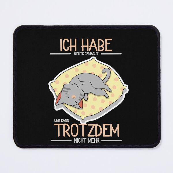 Item preview, Lazy cartoon cat - funny saying cozy designed and sold by DerNerd.