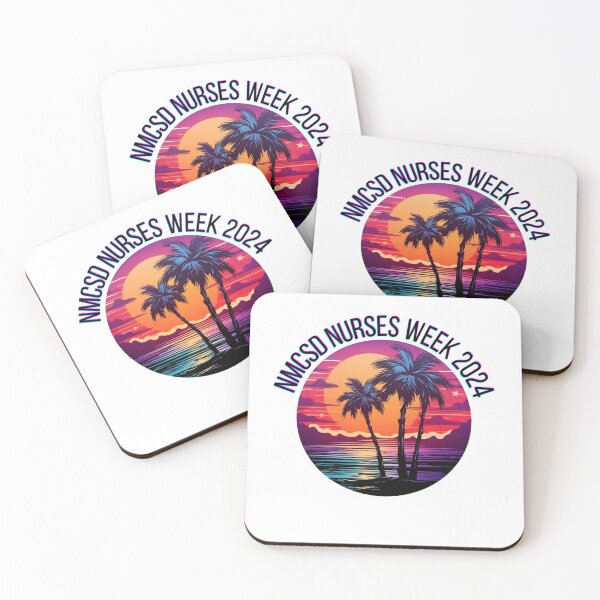 Item preview, Retro summer sunset palms nmscd nurses week 2024 designed and sold by SmileshareShop.