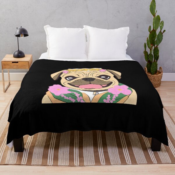 Item preview, smiling pug dog designed and sold by Vilemo.