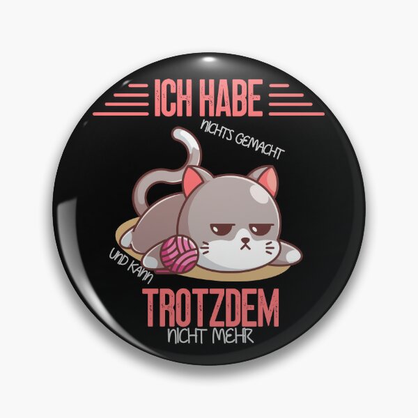 Artikelvorschau, Faule Cartoon Katze - Lustiger Spruch gemütlich entworfen und verkauft von DerNerd.